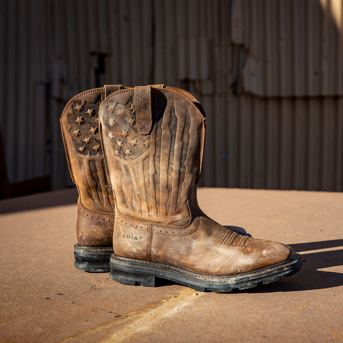 Sierra Shock Shield Patriot Work Boot - Ariat Top Pick