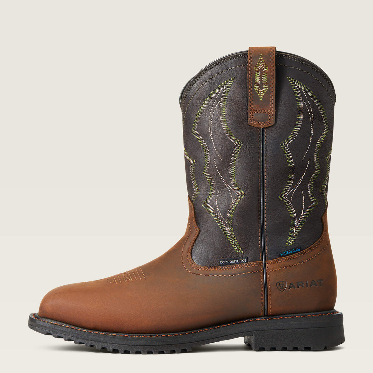RigTek Wide Square Toe Waterproof Composite Toe Work Boot - Ariat Special Offer