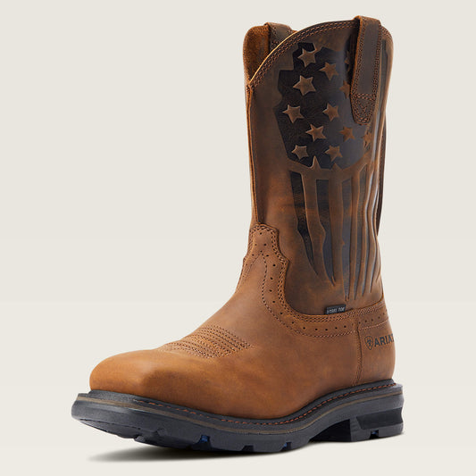 Sierra Shock Shield Patriot Steel Toe Work Boot - Ariat Recommended