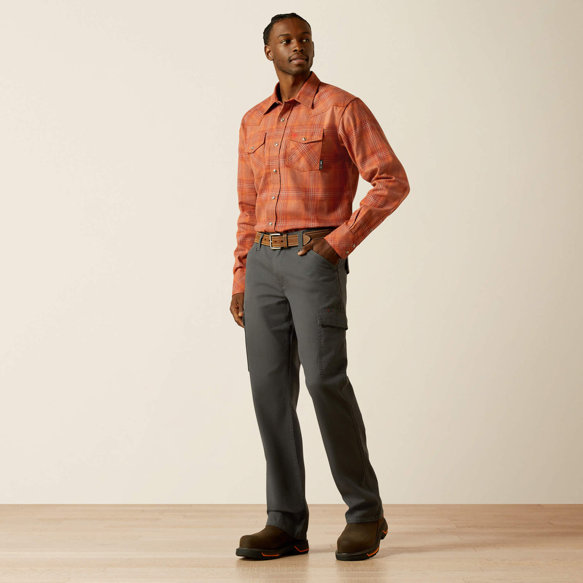 FR Wayne Retro Fit Snap Work Shirt - Ariat Best Seller