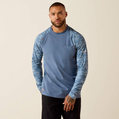 FR Stretch Camo Baseball T-Shirt - Ariat Latest