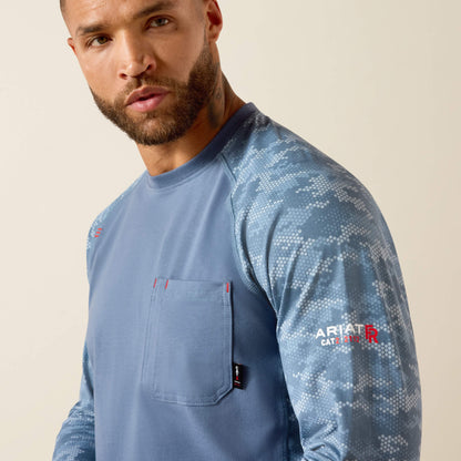 FR Stretch Camo Baseball T-Shirt - Ariat Latest