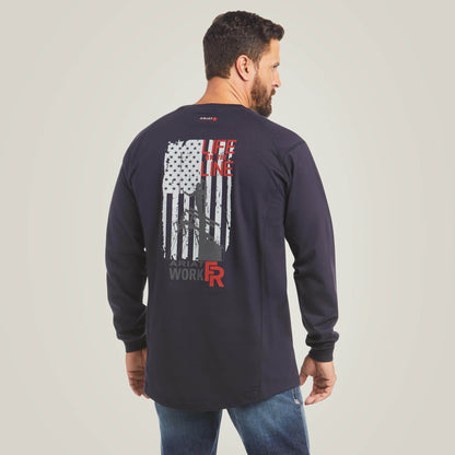 FR Air Life on the Line Graphic Top - Ariat New