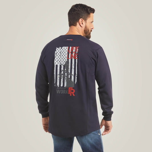 FR Air Life on the Line Graphic Top - Ariat New