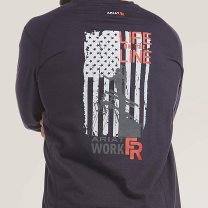 FR Air Life on the Line Graphic Top - Ariat New