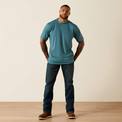 Rebar Heat Fighter Textured Logo T-Shirt - Ariat Trusted