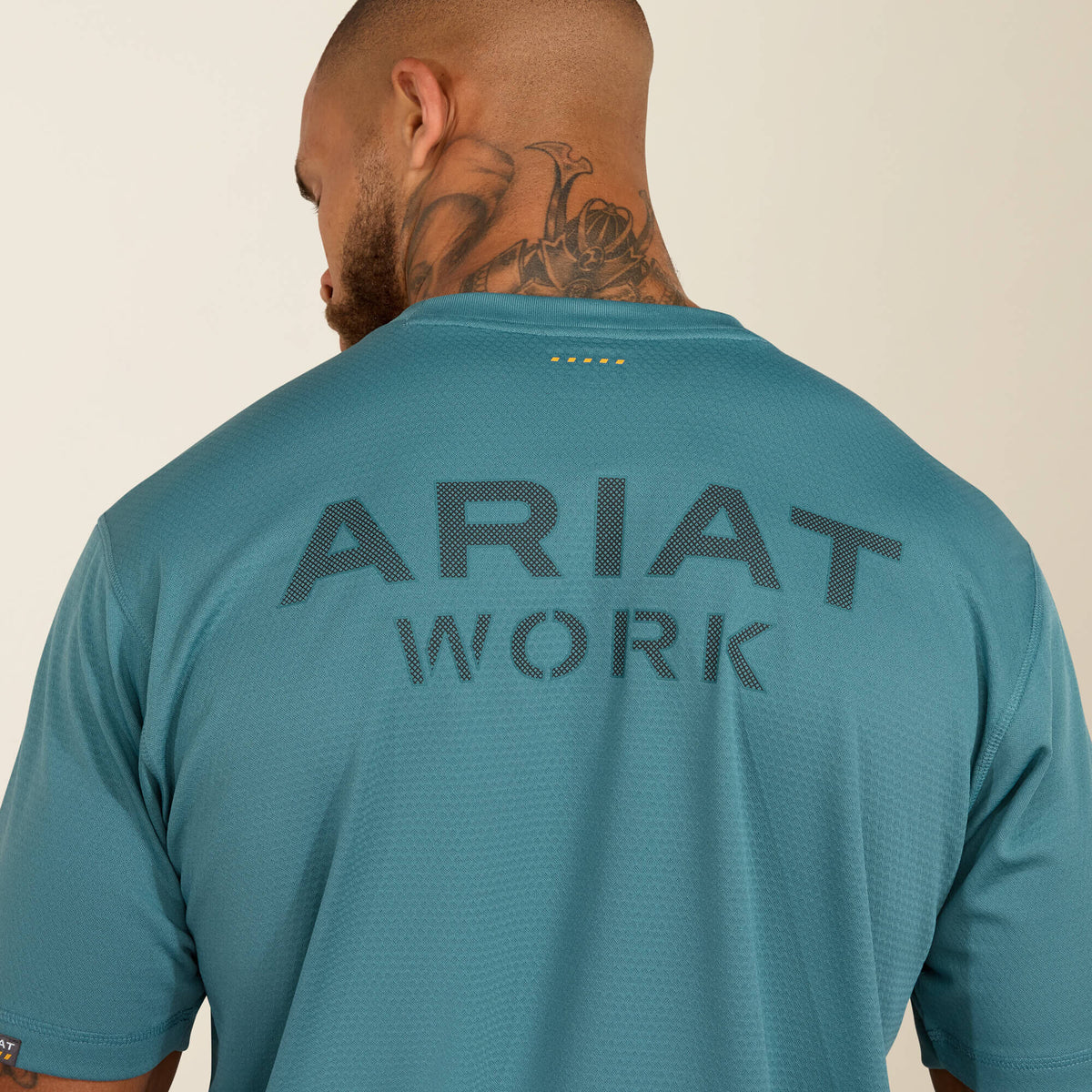 Rebar Heat Fighter Textured Logo T-Shirt - Ariat Trusted