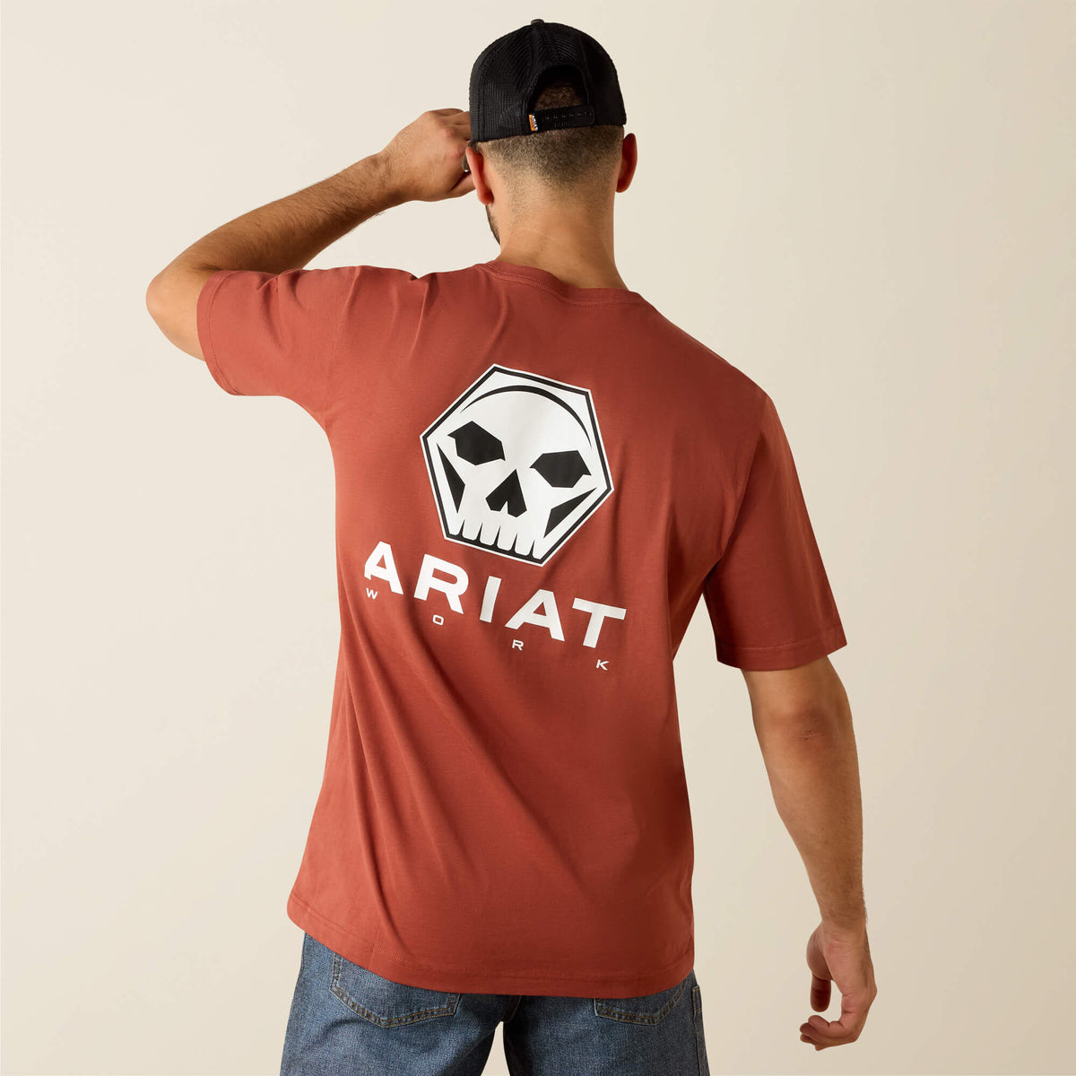 Rebar Cotton Strong Bolt Skull T-Shirt - Ariat Value