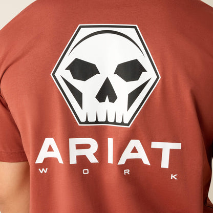 Rebar Cotton Strong Bolt Skull T-Shirt - Ariat Value