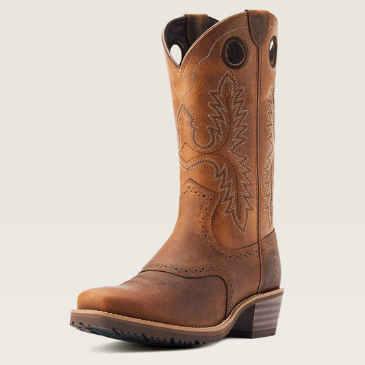 Hybrid Roughstock Square Toe Cowboy Boot - Ariat Signature