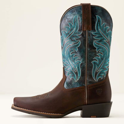 Round Up Narrow Cutter Toe Western Boot - Ariat Popular
