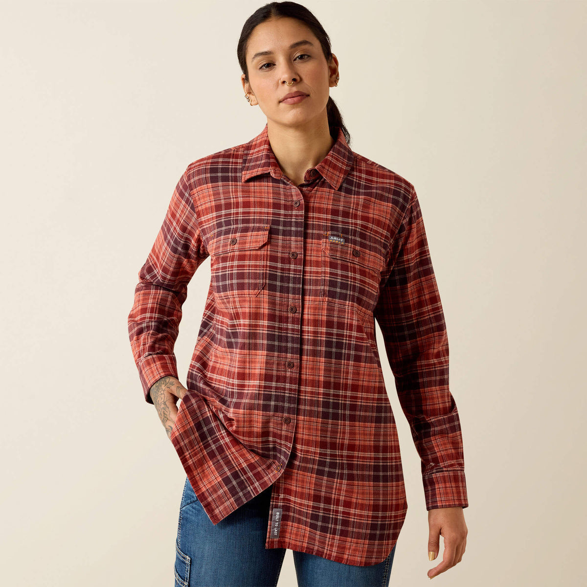Rebar DuraStretch Flannel Tunic - Ariat Signature