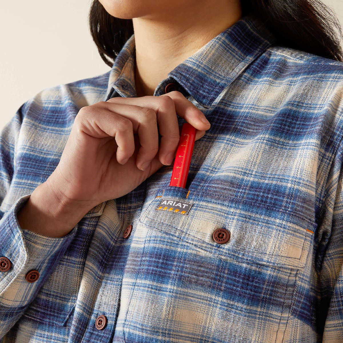 Rebar Flannel DuraStretch Work Shirt - Ariat Signature