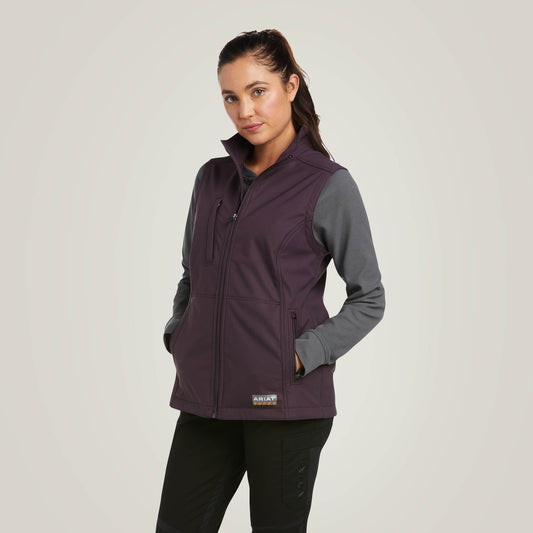 Rebar Stretch Canvas Softshell Vest - Ariat New