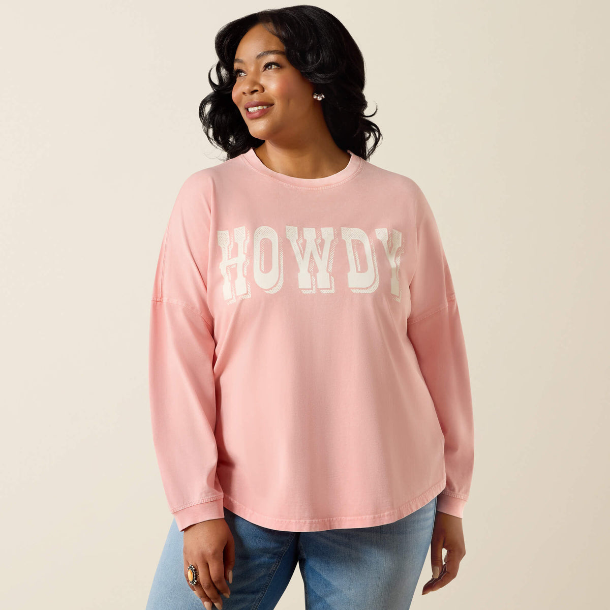 Canvas Oversized Long Sleeve T-Shirt - Ariat Recommended