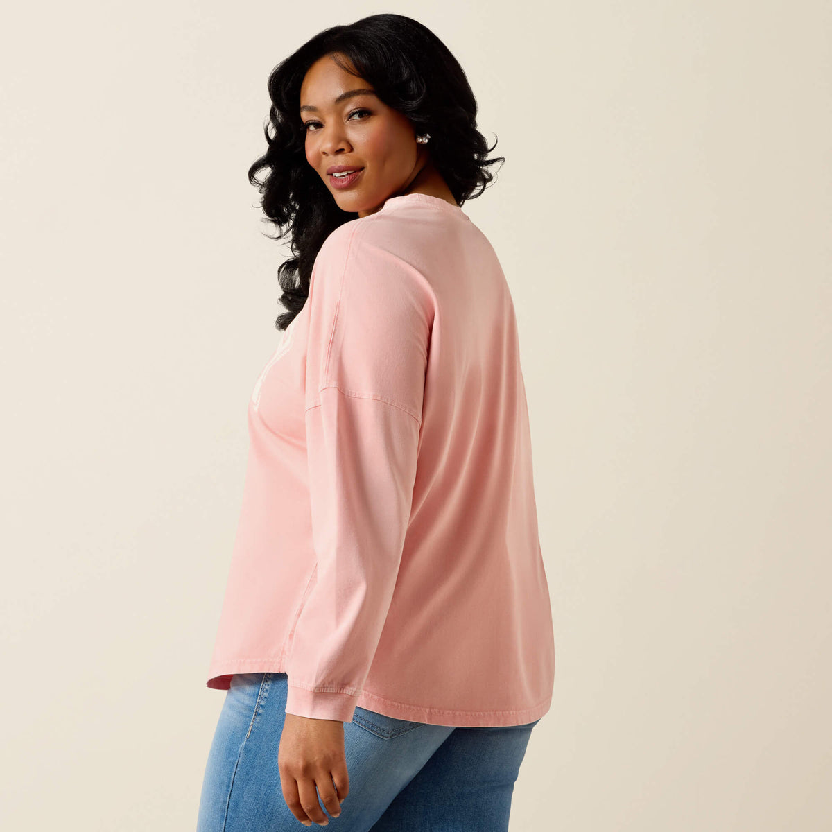 Canvas Oversized Long Sleeve T-Shirt - Ariat Recommended