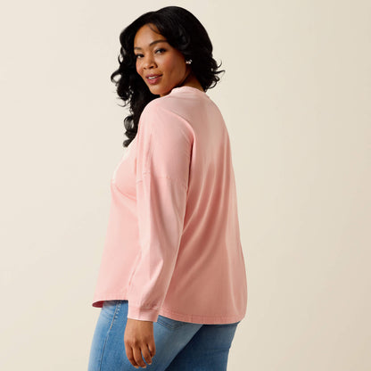 Canvas Oversized Long Sleeve T-Shirt - Ariat Recommended
