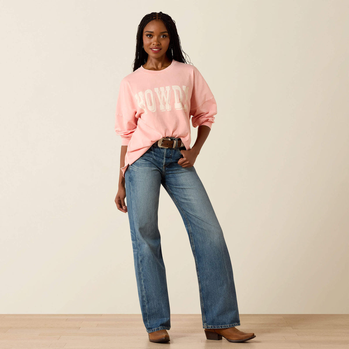 Canvas Oversized Long Sleeve T-Shirt - Ariat Recommended
