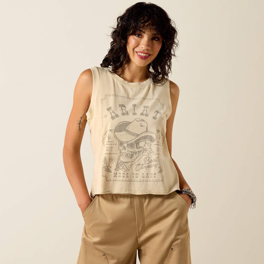 Ariat Wanted Skull Cowboy Tank - Ariat Top Pick