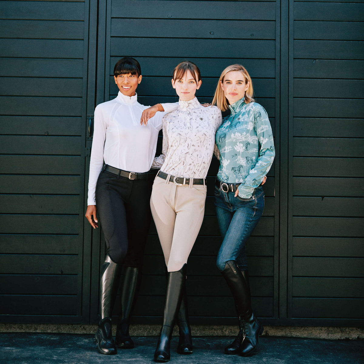 Halo Denim Knee Patch Breech - Ariat Recommended