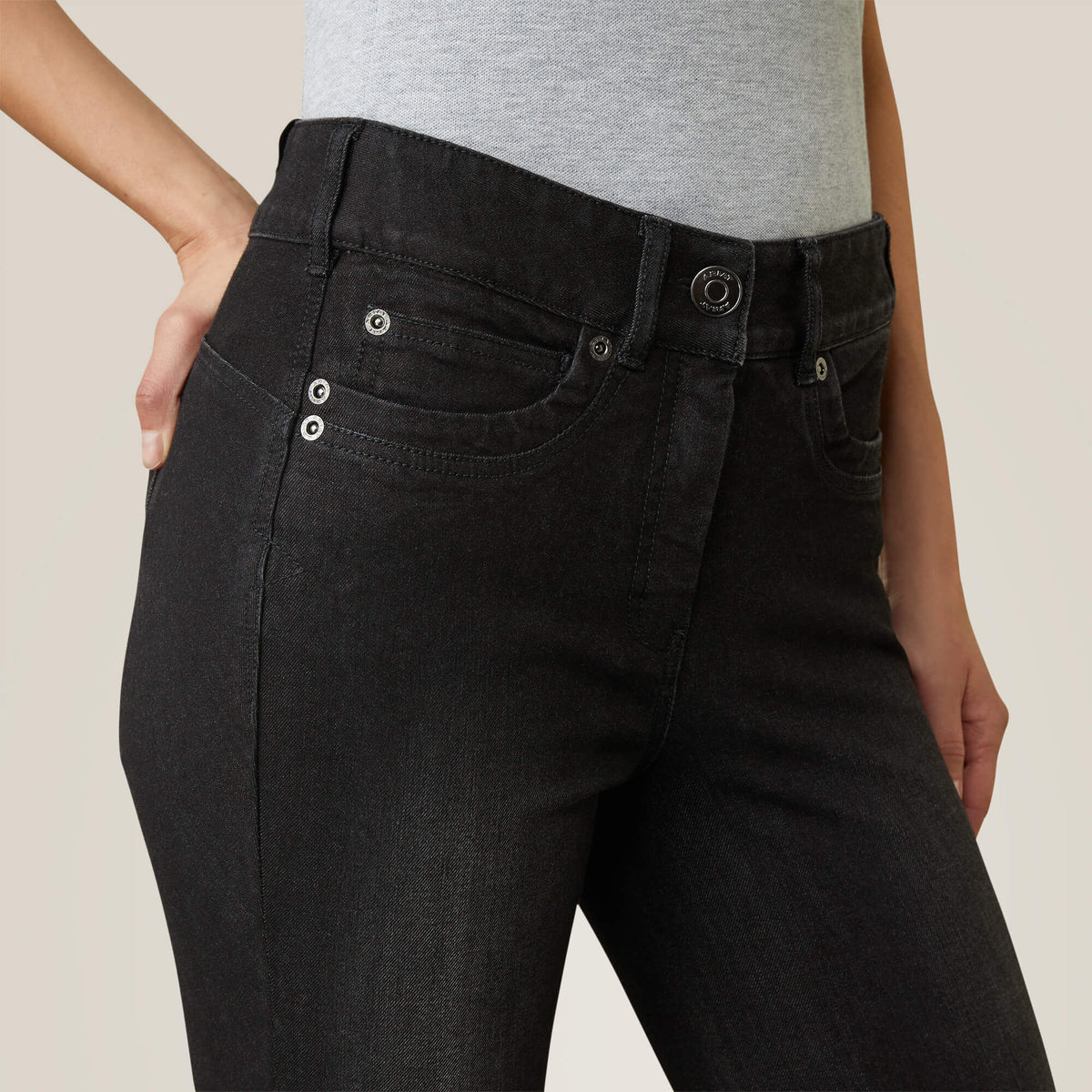 Halo B Denim Knee Patch Breech - Ariat Quality