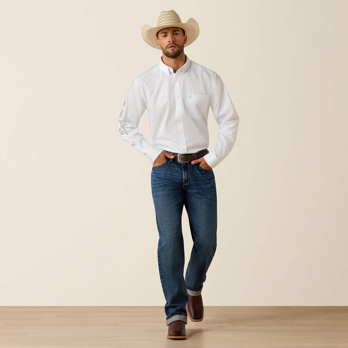 Team Logo Lightweight Twill Classic Fit Shirt - Ariat Signature