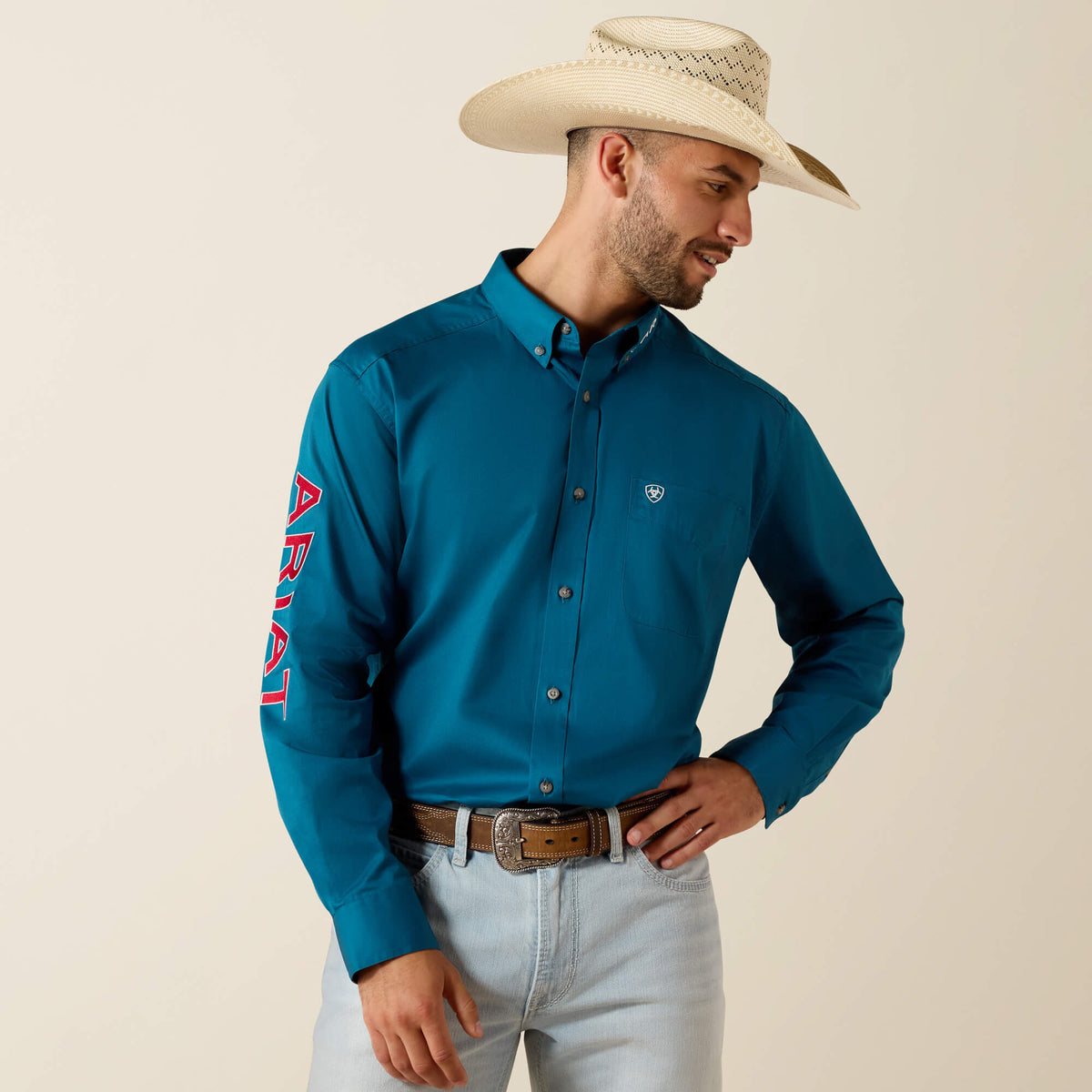 Team Logo Lightweight Twill Classic Fit Shirt - Ariat Signature