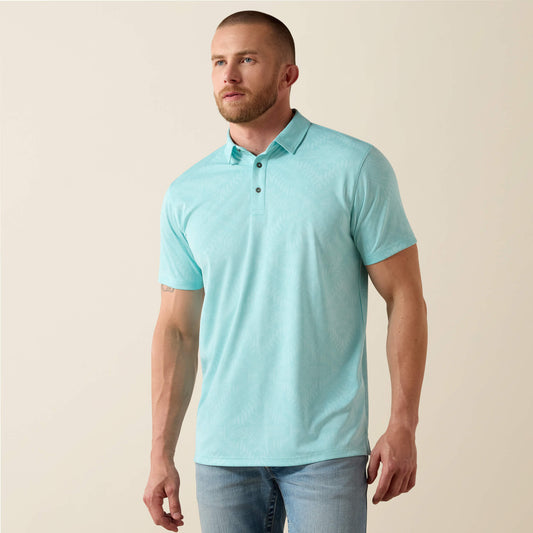 Jacquard Printed Fitted Polo - Ariat Everyday