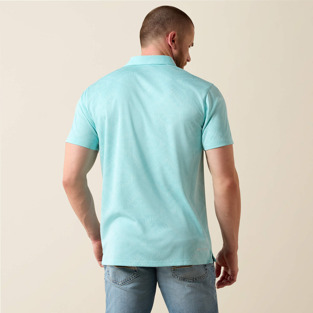 Jacquard Printed Fitted Polo - Ariat Everyday
