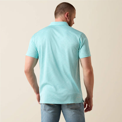 Jacquard Printed Fitted Polo - Ariat Everyday