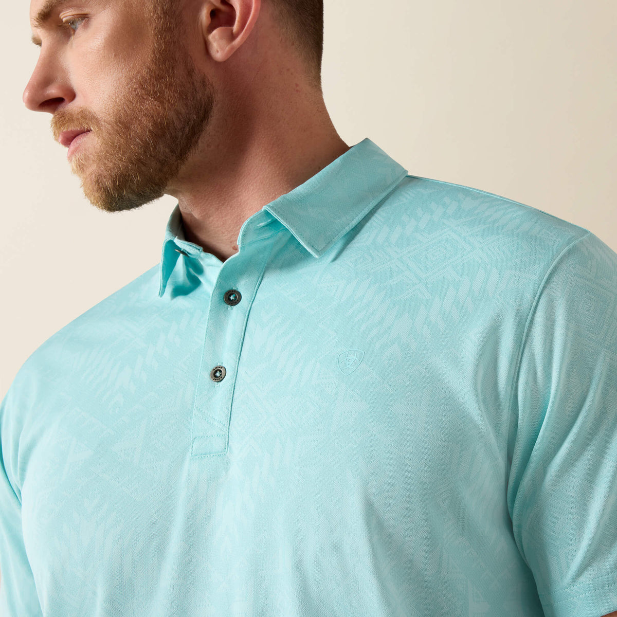 Jacquard Printed Fitted Polo - Ariat Everyday